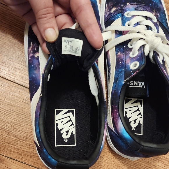 Vans Kids Galaxy Print Old Skool Sneakers - Blue, Purple, Pink - Picture 3 of 5